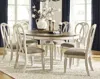 Ashley Realyn Dining Table And 6 Chairs With Storage In Neutral
