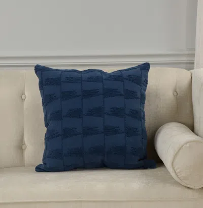 Ashley Rizzy Home Baseline Decorative Throw Pillow In Blue