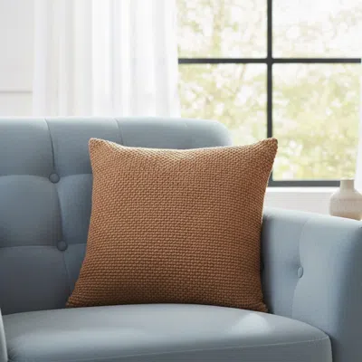Ashley Rizzy Home Element Decorative Throw Pillow In Brown