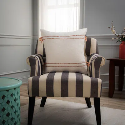 Ashley Rizzy Home Mason Decorative Throw Pillow In Brown