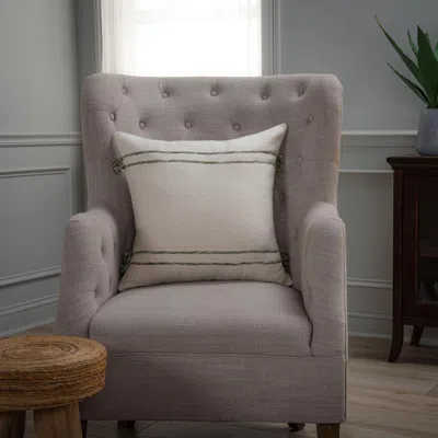 Ashley Rizzy Home Mason Decorative Throw Pillow In Green
