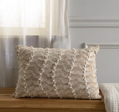 Ashley Rizzy Home Muse Decorative Throw Pillow In Brown