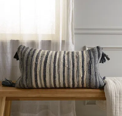 Ashley Rizzy Home Origins Decorative Throw Pillow In Blue