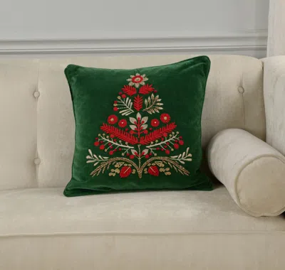 Ashley Rizzy Home Ornata Decorative Throw Pillow In Green