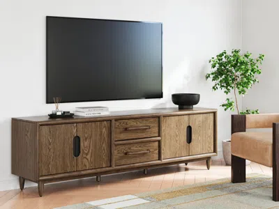 Ashley Roanhowe 85" Tv Stand In Brown