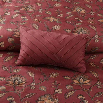 Ashley Royal Court Bari Throw Pillow In Red