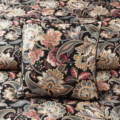 Ashley Royal Court Calabria 20" Square Throw Pillow In Black