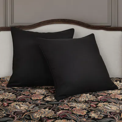 Ashley Royal Court Calabria Euro Sham In Black