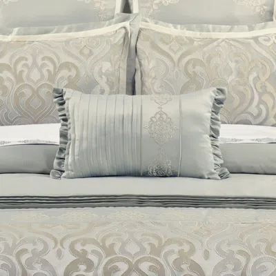 Ashley Royal Court Calmfield Boudoir Decorative Throw Pillow In Blue