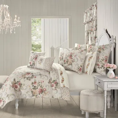 Ashley Royal Court Chablis King/california King 3 Piece Quilt Set In Multi