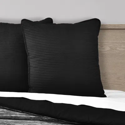 Ashley Royal Court Dalton Euro Sham In Black
