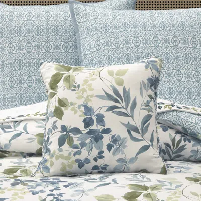 Ashley Royal Court Evergreen Decorative Throw Pillow In Blue