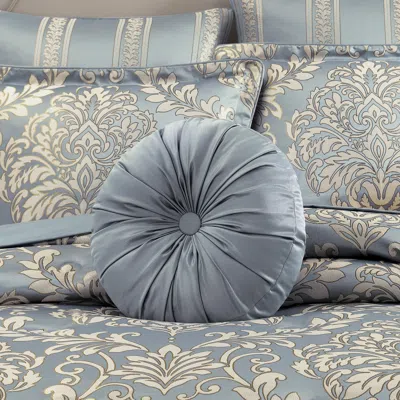 Ashley Royal Court Lorenzo Round Throw Pillow In Blue