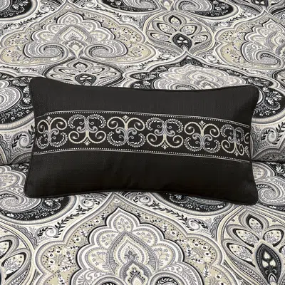 Ashley Royal Court Messina Boudoir Throw Pillow In Black