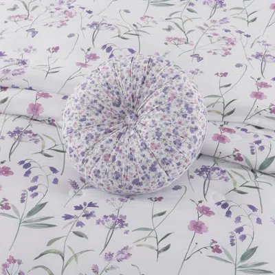 Ashley Royal Court Nola Round Throw Pillow In Purple