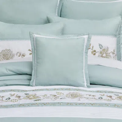 Ashley Royal Court Spring Social Square Decorative Throw Pillow In Blue