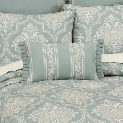Ashley Royal Court Tranquility Boudoir Decorative Throw Pillow In Blue
