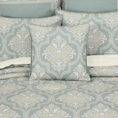Ashley Royal Court Tranquility Square Decorative Throw Pillow In Blue