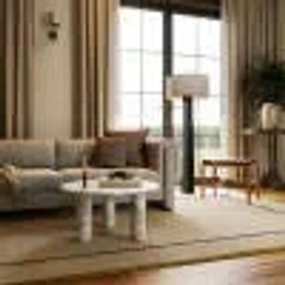 Ashley Rugs Usa Serge 7' X 9' Arearug In Neutral