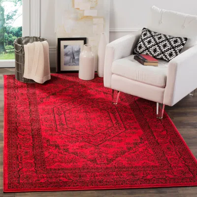 Ashley Safavieh Adirondack 5' 1" X 7' 6" Area Rug In Red