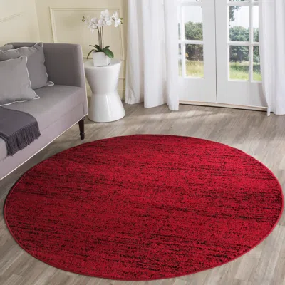 Ashley Safavieh Adirondack Collection 6' X Round Rug In Red