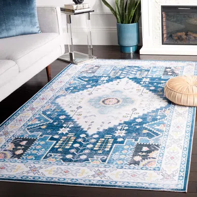 Ashley Safavieh Arizona 6' X 9' Area Rug In Blue