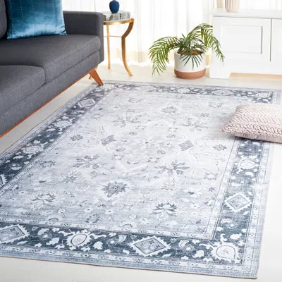 Ashley Safavieh Arizona 6' X Square Area Rug In Blue
