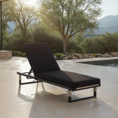 Ashley Safavieh Arman Outdoor Chaise Lounge In Multi