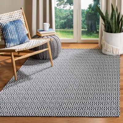 Ashley Safavieh Augustine Diamond 5' X 7'7" Area Rug In Blue