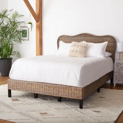Ashley Safavieh Daejon Queen Open Frame Bed In Multi