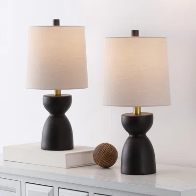 Ashley Safavieh Dunia Table Lamp (set Of 2) In Black