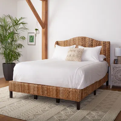 Ashley Safavieh Finola Full Open Frame Bed In Brown