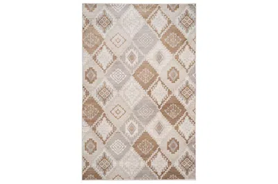 Ashley Safavieh Geometric 5'1" X 7'7" Rug In Brown