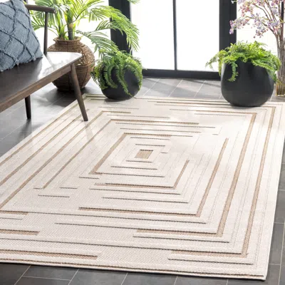 Ashley Safavieh Global 6' 7" X Square Area Rug In Neutral