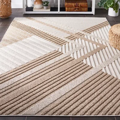 Ashley Safavieh Global Gaspara 6' 7" X Square Area Rug In Neutral