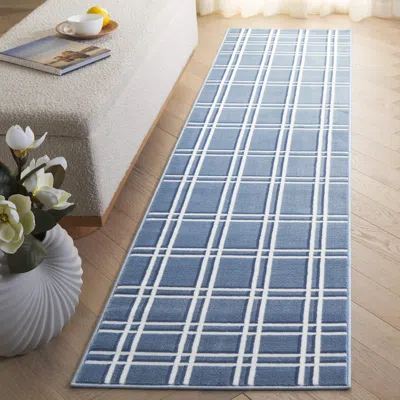 Ashley Safavieh Groove 2' 3" X 8' Runner Rug In Blue