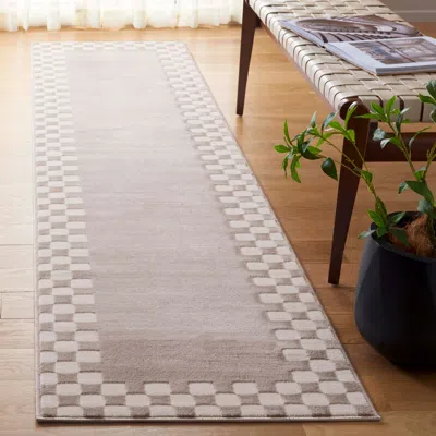 Ashley Safavieh Groove 2' 3" X 8' Runner Rug In Brown