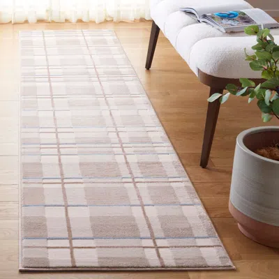 Ashley Safavieh Groove 2' 3" X 8' Runner Rug In Neutral