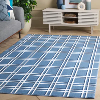 Ashley Safavieh Groove 5' 3" X 7' 6" Area Rug In Blue