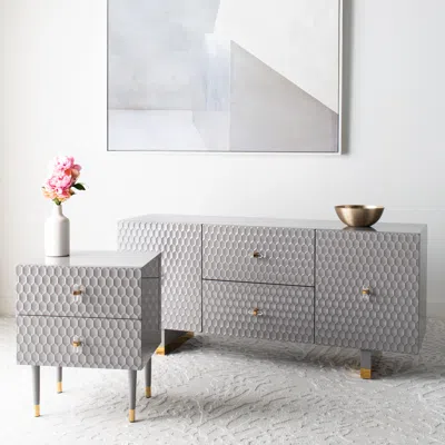 Ashley Safavieh Kingsly Sideboard In Gray