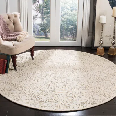 Ashley Safavieh Martha Stewart Collection Andreea 6' X Round Rug In Neutral