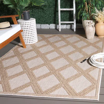 Ashley Safavieh Martha Stewart Collection Didem 5'3" X 7'6" Indoor/outdoor Area Rug In Brown