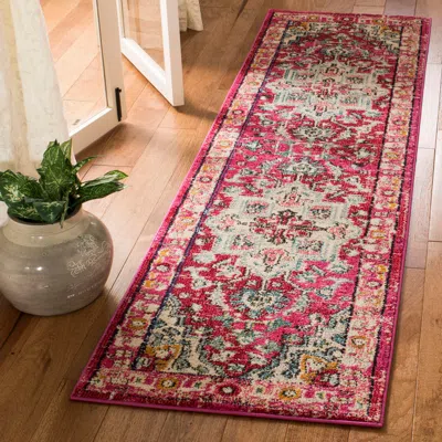 Ashley Safavieh Monaco 2'2" X 8' Runner In Red