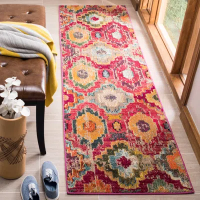 Ashley Safavieh Monaco 2'2" X 8' Runner In Red