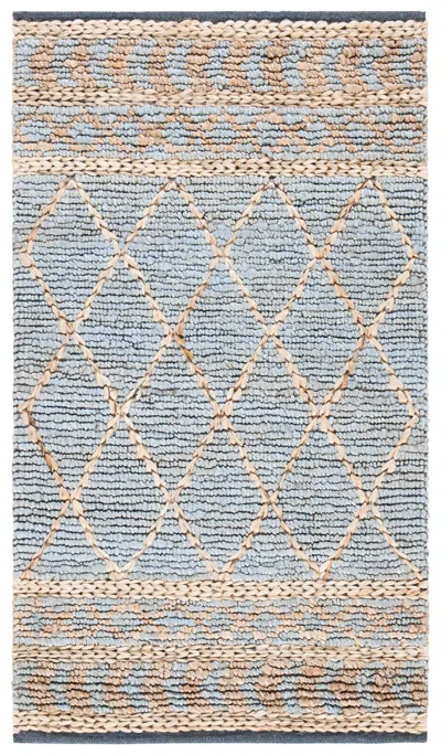 Ashley Safavieh Natural Fiber 3' X 5' Area Rug In Blue