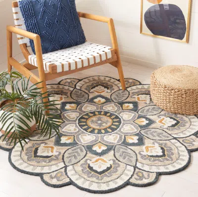 Ashley Safavieh Novelty Collection Urtza 5' X Round Rug In Multi