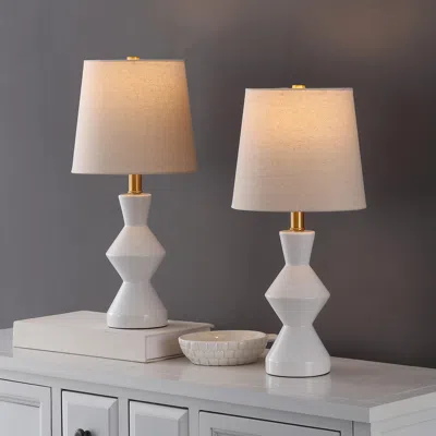 Ashley Safavieh Noven Table Lamp (set Of 2) In White