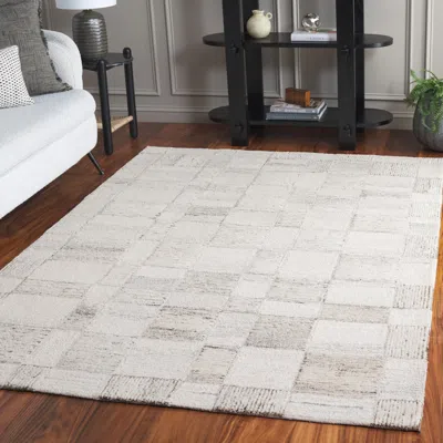 Ashley Safavieh Pine 6' X Square Area Rug In Gray