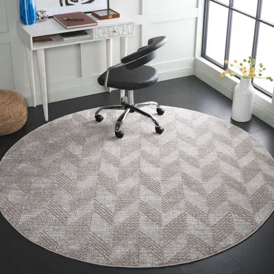 Ashley Safavieh Revive 6' 7" X Round Area Rug In Neutral