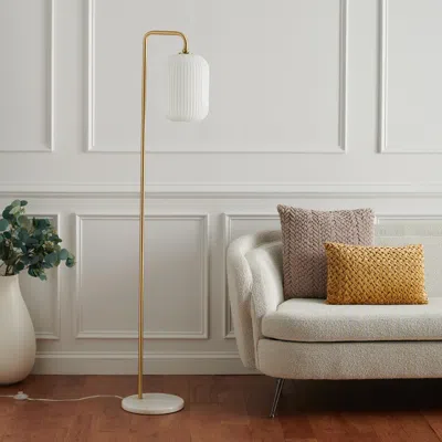Ashley Safavieh Santina Floor Lamp In Gold